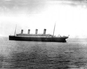 Titanic kurz vor der Katastrophe