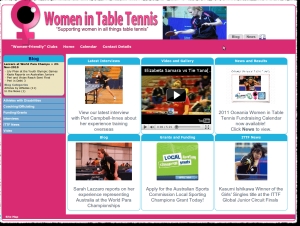 Startseite "Women in Table Tennis"